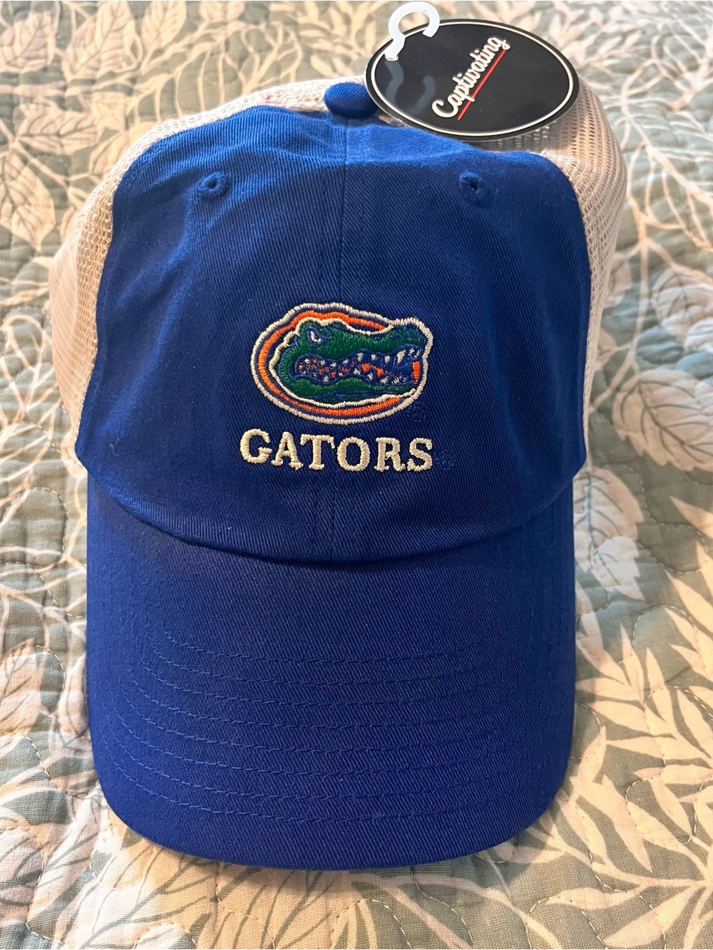 Blue Gators Embroidered Trucker Hat by Captivating Y2K NWT